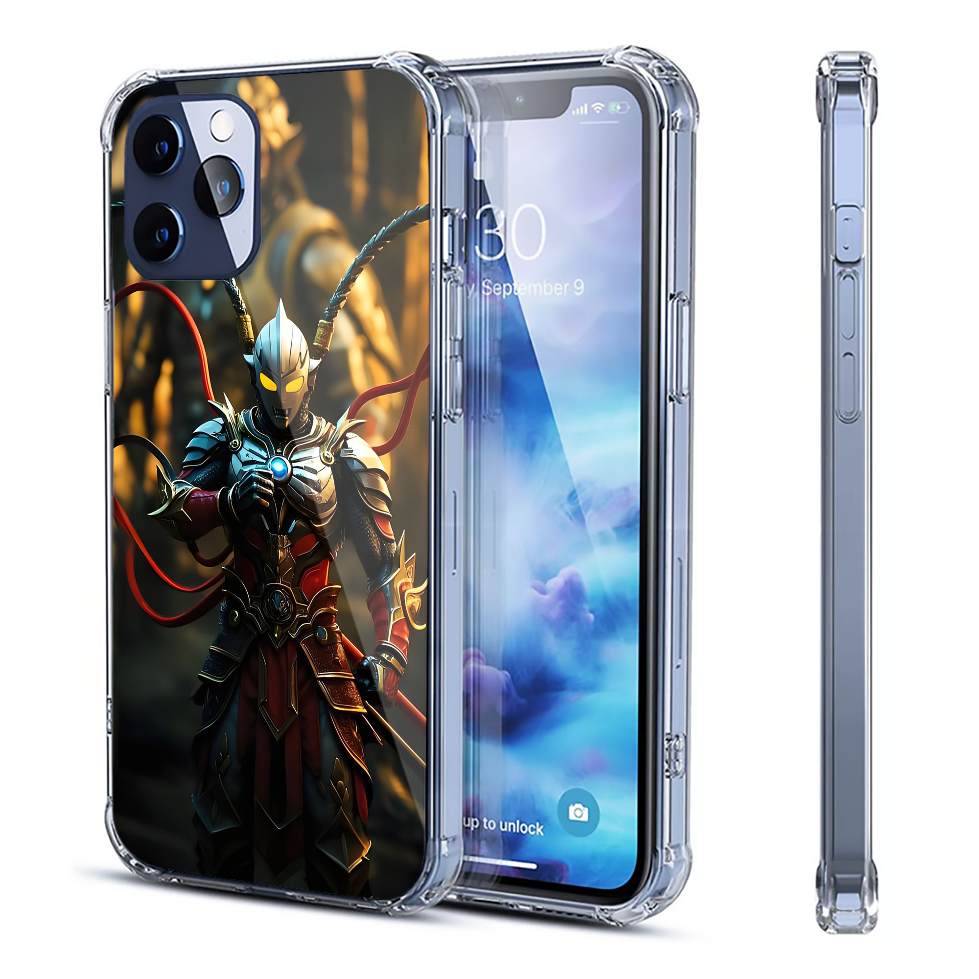 （画像用） ウルトラマン Ultraman 【iPhone 12シリーズ対応】透明スマホケース（クリアソフトケース）
